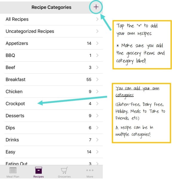 2- Recipe Categories