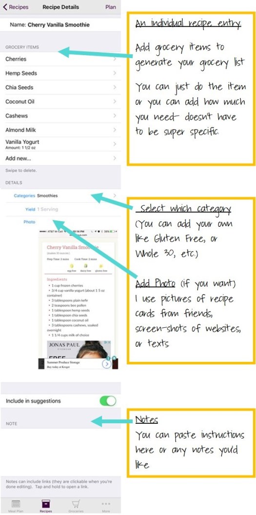 3- recipe with commentary